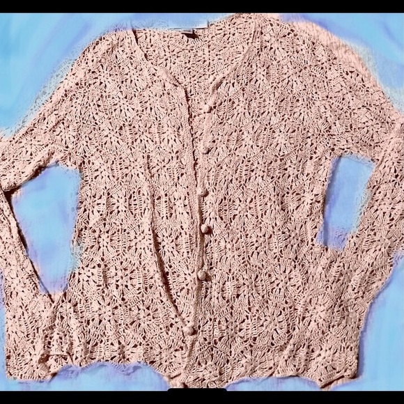 Valerie Stevens Sweaters - Valerie Stevens- pure linen natural color boho weave sweater Small